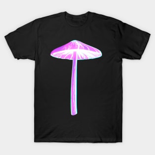 Illuminating Neon Mushroom T-Shirt